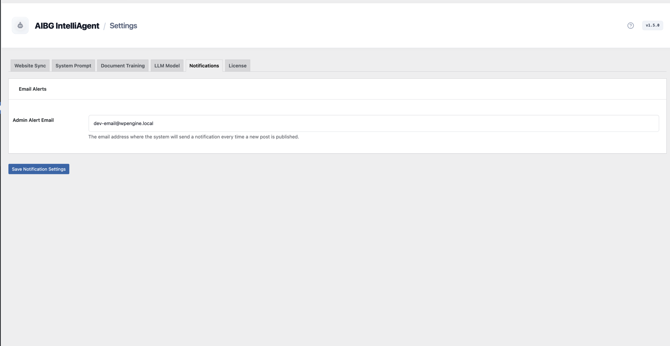 Notification Settings